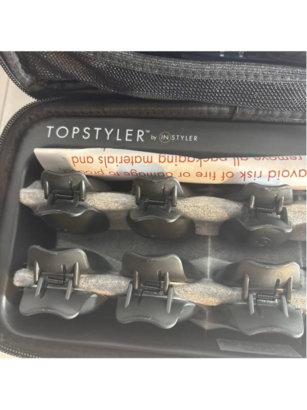 InStyler TopStyler Heated Ceramic Styling Shells Hair Curler System Case 1202